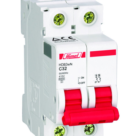 MCB HIMEL HDB3WN2_ 2P (6~63A) 6KA MCB HIMEL HDB3WN2_ 2P (6~63A) 6KA